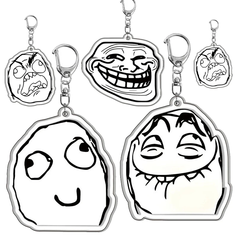 

Забавный мультяшный акриловый брелок, украшение, креативный двусторонний печатный автомобильный брелок для ключей для девочек и мальчиков, подвесные аксессуары, подарки, игрушки