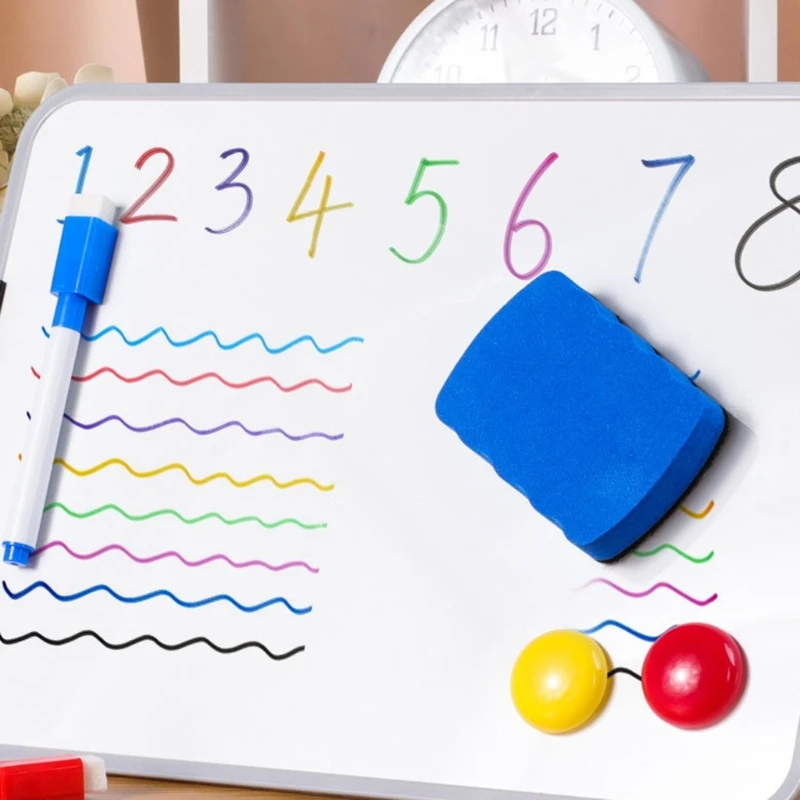 Mini tableau blanc Double face format facile à nettoyer, effaçable à sec magnétique, livraison directe