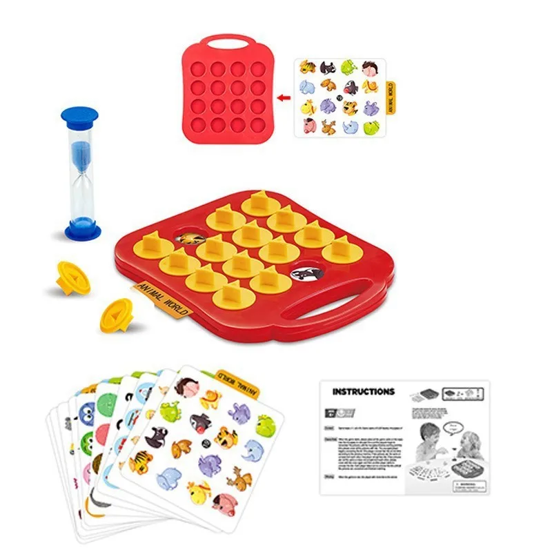 Creative Flip Board Game Parent-child Interactive Desktop Game Matching Pair Flip Chess Toys Kids Puzzle Training Board Games