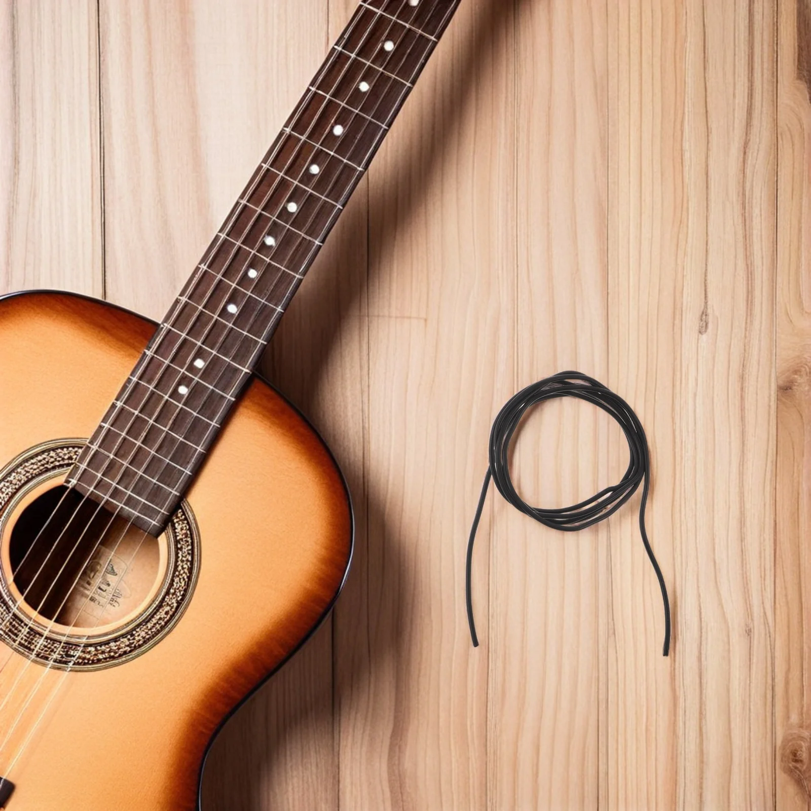 2 szt. Akcesoriów do gitary elektrycznej, 1-metrowy kabel w stylu vintage, ekranowany silikonowo, z miedzi cynowanej, do okablowania gitary basowej