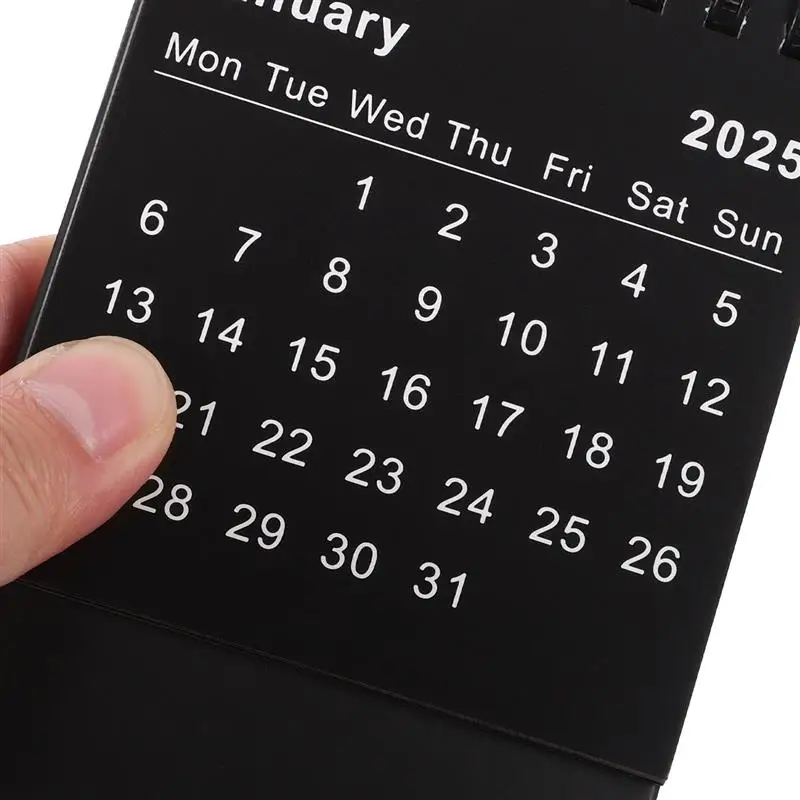 Tabela Calendário para Home Decor, Tabletop Calendar, Creative, 2024, 2025