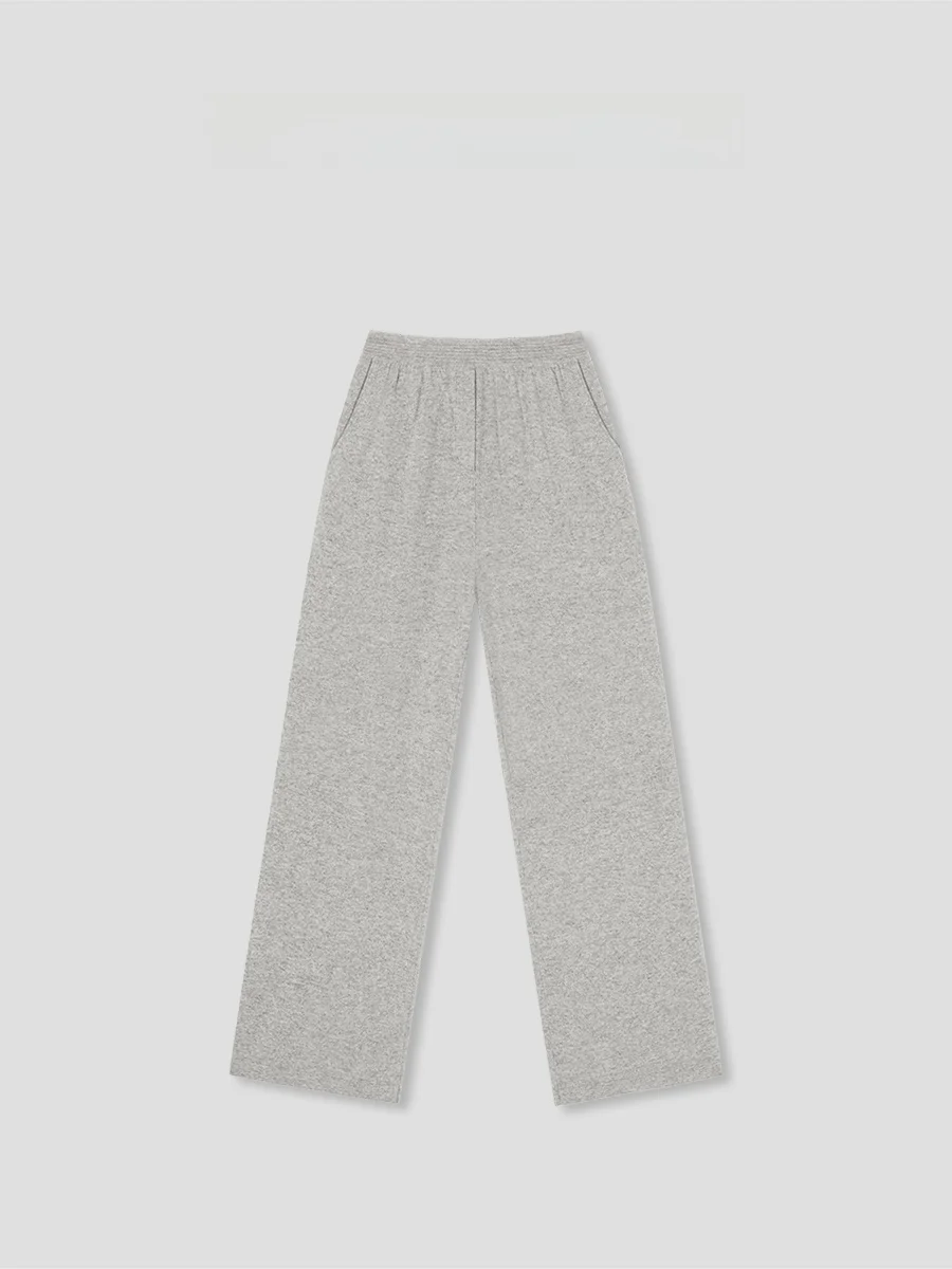 

Женские повседневные свободные брюки прямого кроя с эластичным поясом и драпировкой, однотонные, для спорта и отдыха, RWCSXT828 Simple Sle