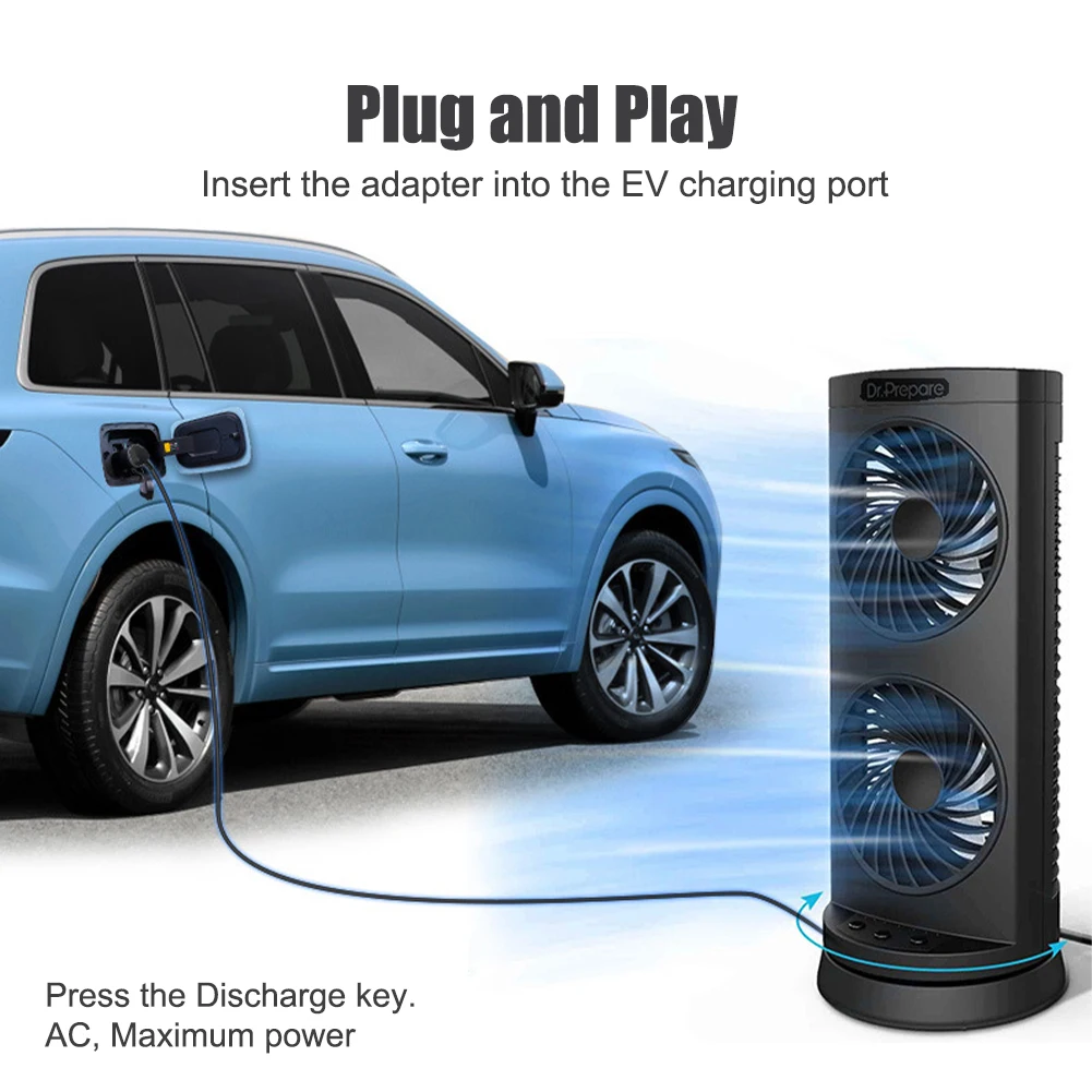 EU V2L Discharger For Type2 Car Discharge EV Cable Adapter Converter For MG BYD Kia RV Car Discharge V2L Vehicle to Load Type 2