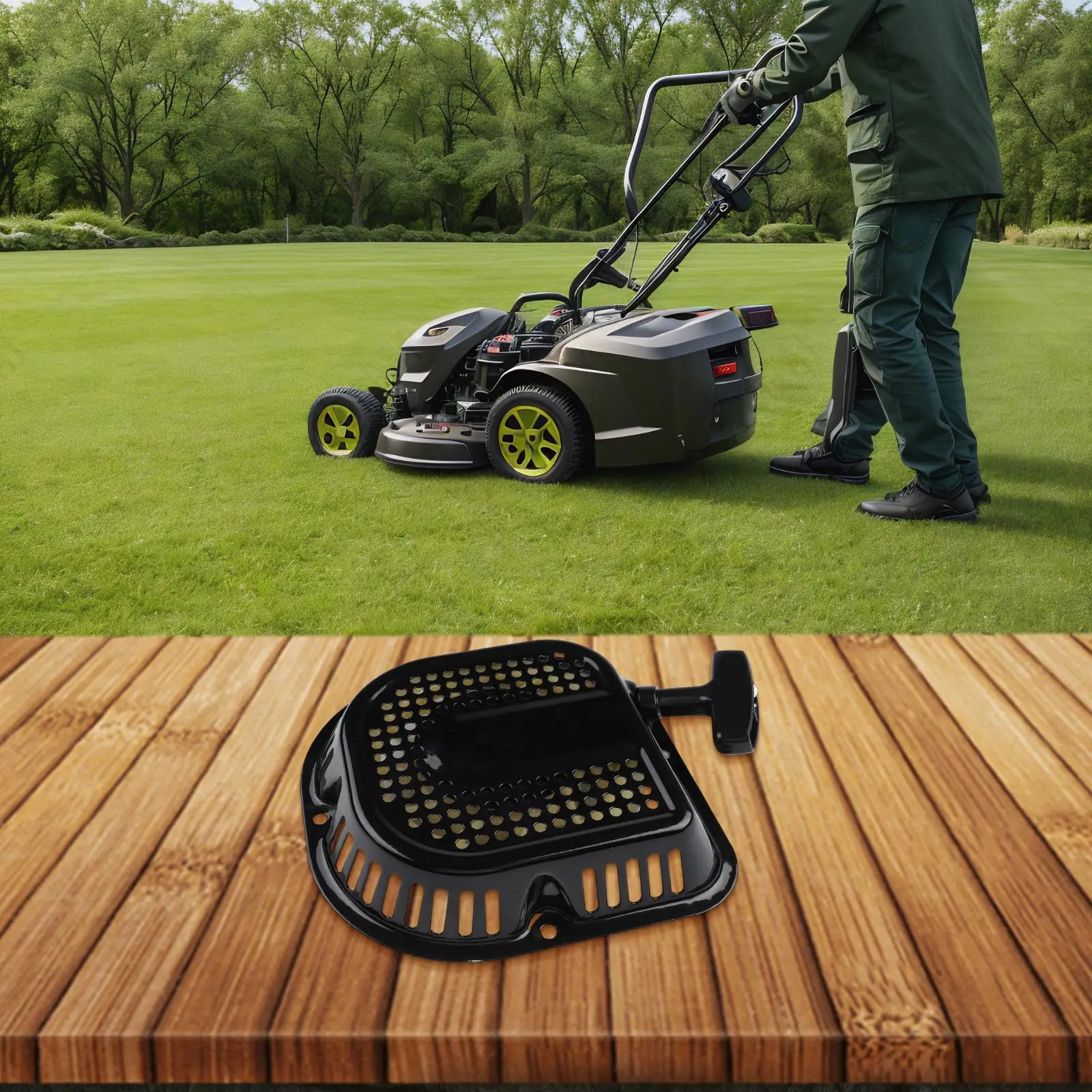 

Стартер с ручным запуском для генератора, как показано на рисунке, комплект стартера с ручным запуском, установка защелкивающимся методом, установка без инструментов, экономия усилий при эксплуатации