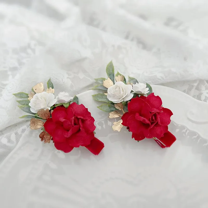 Red White Heart Valentine’s Day Hair Clips hair accessories