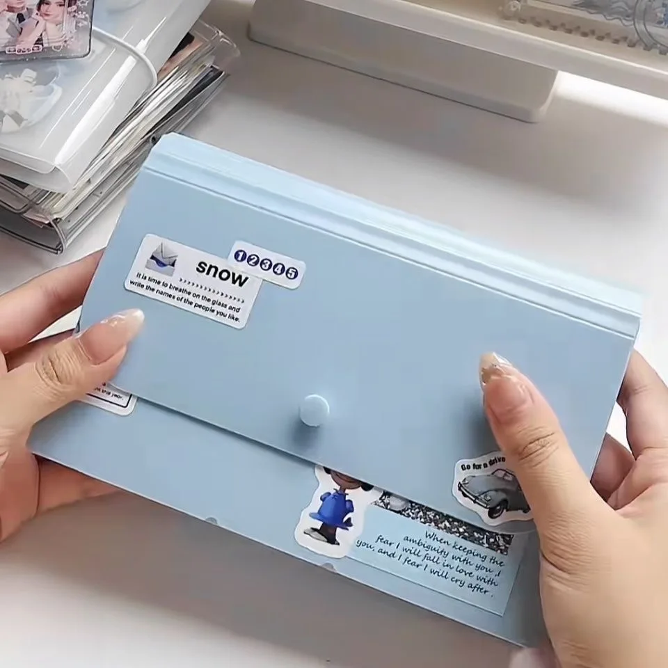MINKYS 12 Layers Stickers Bills Cards Collect Storage Folder Book Cards Organizer Storage Book With Free Decorative Sticker