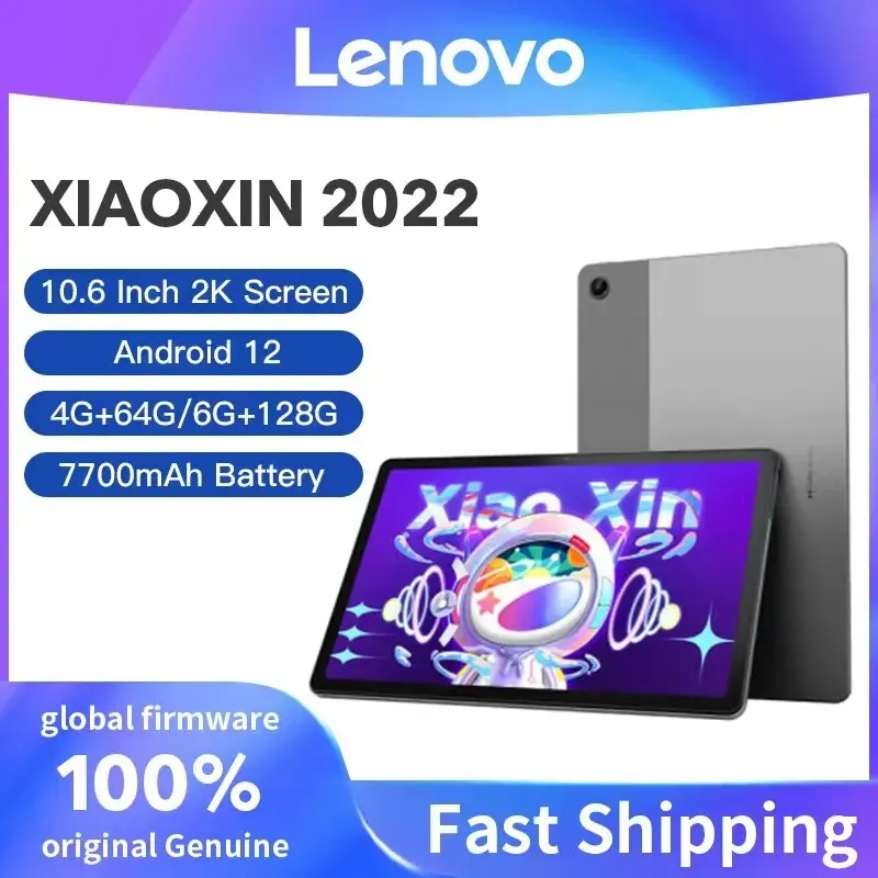 عرض البرامج الثابتة العالمية Lenovo Xiaoxin Pad Tab our GB/64GB شاشة Snapdragon Octa Core our mAh أجهزة لوحية أندرويد 12