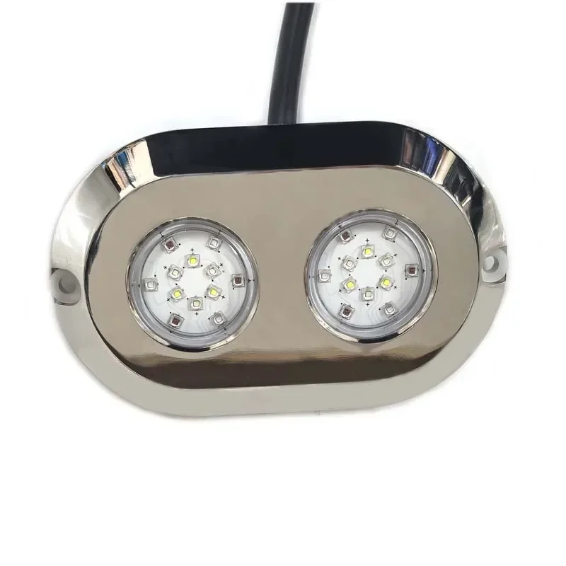 

High Power 316 Stainless Steel 120W RGBW Color 12V DC Saltwater Swimming Pool Boat Marine LED Underwater Yacht Light