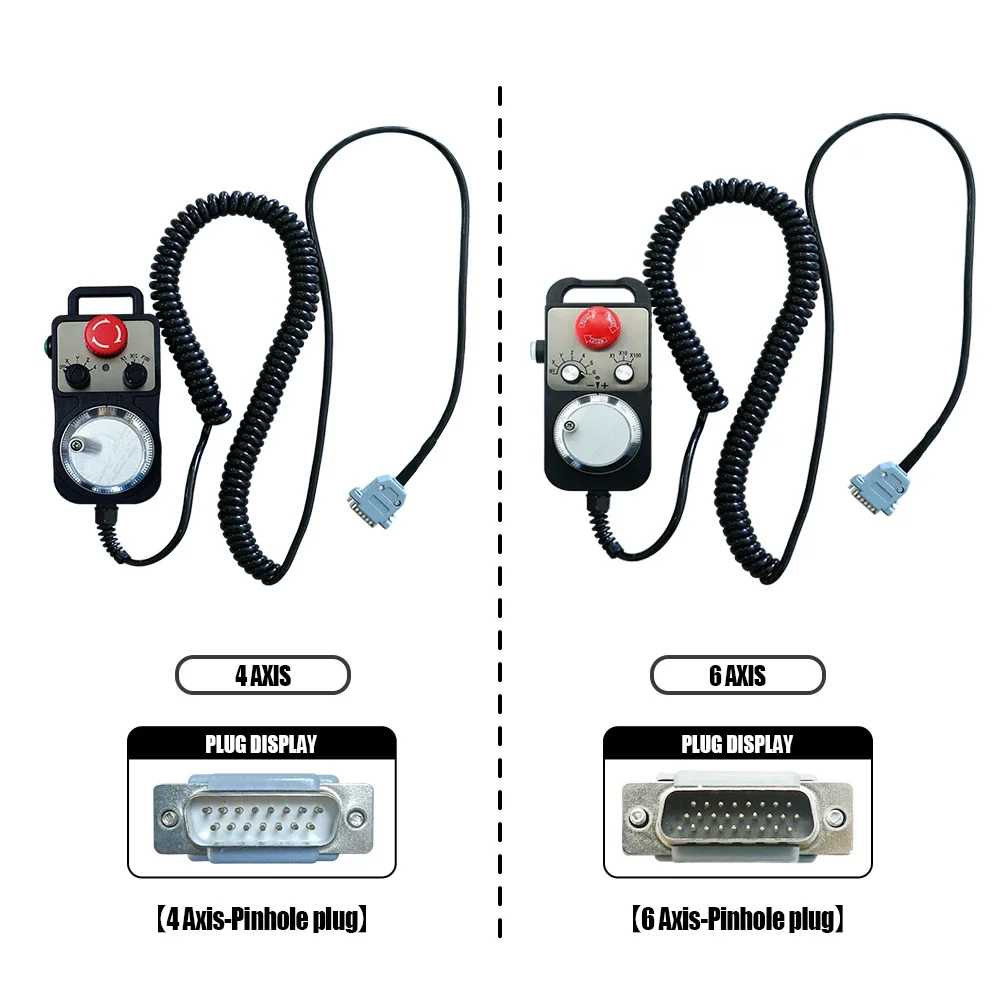 Standard 4 axis 100 ppr AB signal CNC manual pulse generator MPG controller for Fanuc system