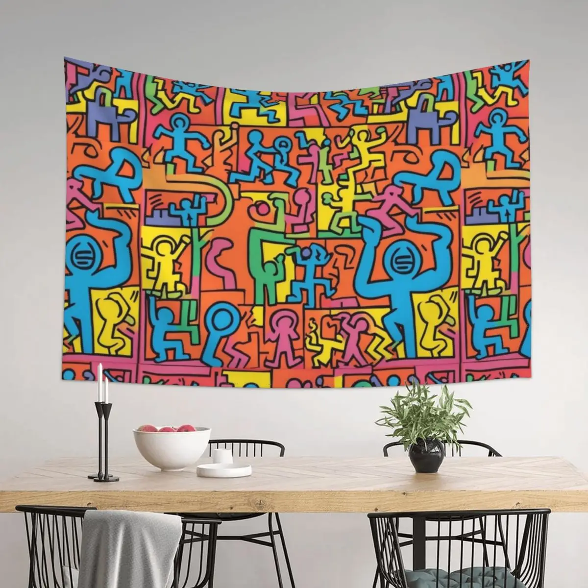 

graffiti adventure for summer Tapestry Anime Decor Decor For Bedroom Carpet Wall Room Aesthetic Tapestry