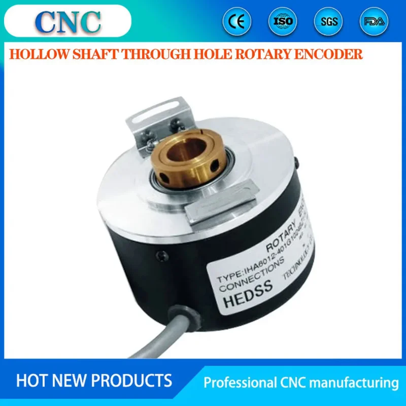 Hollow Shaft Through-Hole Rotary Encoder IHA6012, ZKT6012 Differential Output 5000 Pulse Photoelectric Code Disc