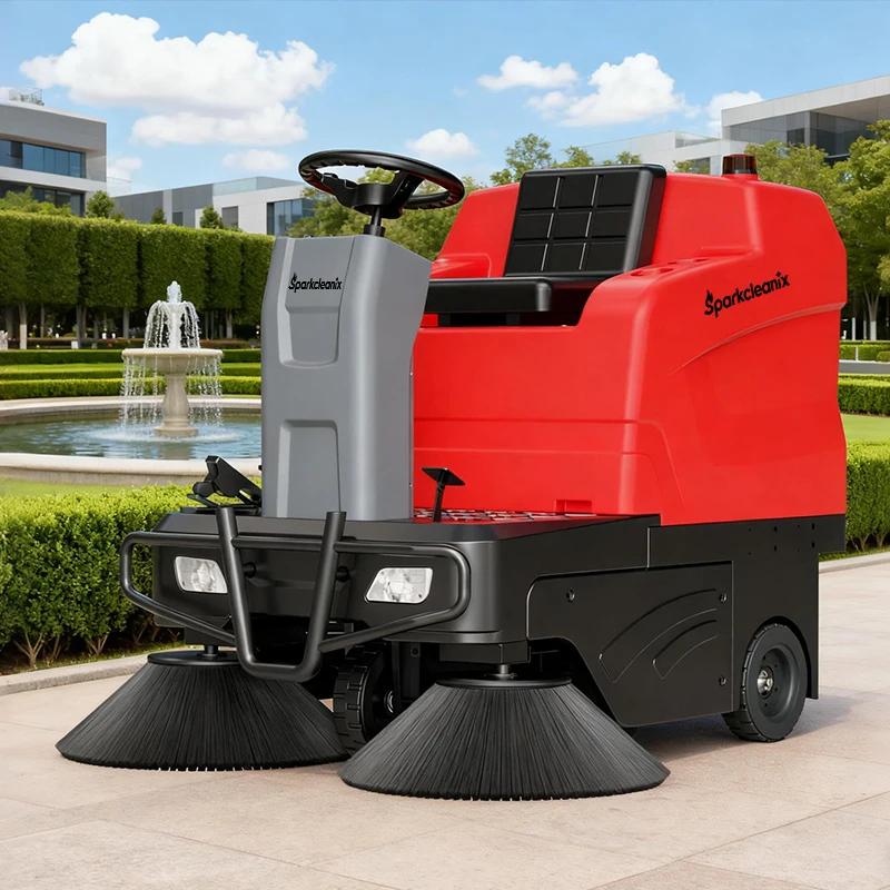 

Efficient Warehouse Road Auto Floor Sweeper Broom Industrial Ride on Cordless Commercial Dust Suppression Floor Sweeper