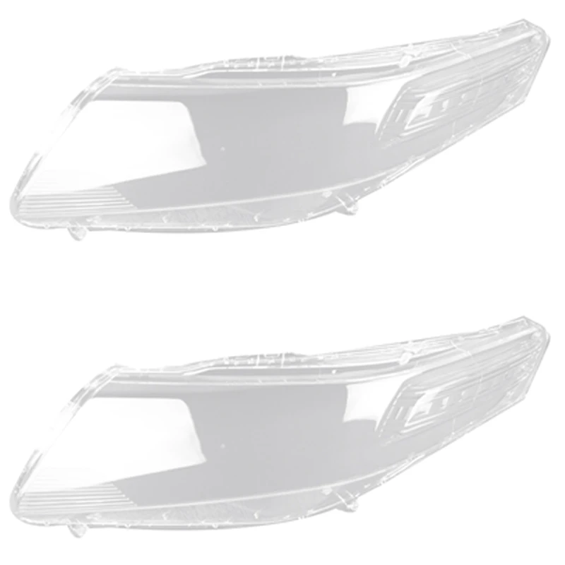 2X For Honda City 2009-2014 Left Car Headlight Cover Head Light Lamp Transparent Lampshade Shell Lens Glass