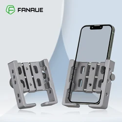 FANAUE Aluminum Alloy Motorcycle Phone holder with 25mm/17mm Ball Handlebar Cell Clip for ATV/ UTV Bike Bicycle Motorbike