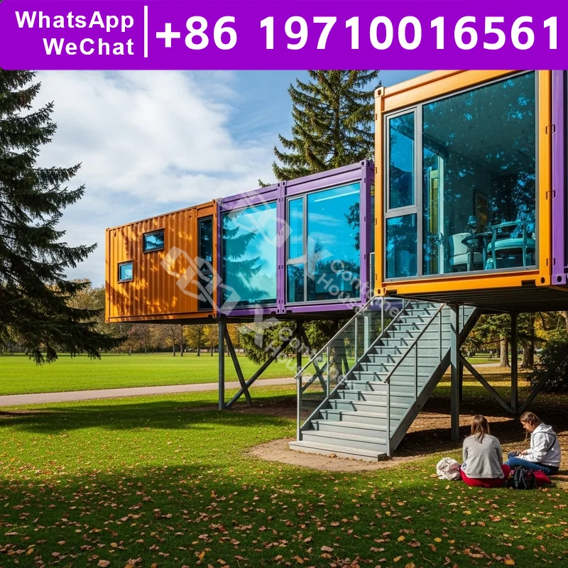 

Foldable Structure Flat Pack House Factory Prefabrication Manufactured Homes Bathroom Readymade Homes Folding Budget Friendly