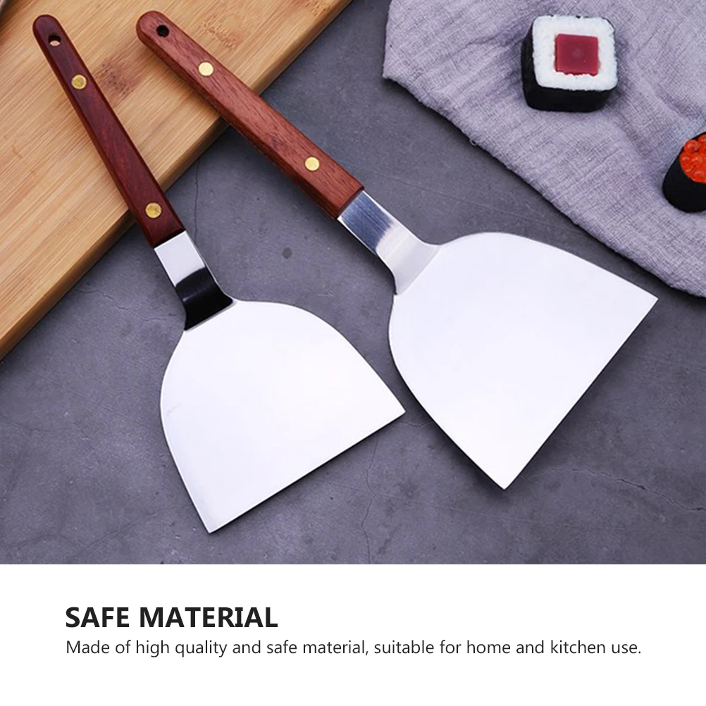 

Stainless Steel Pancake Pizza Shovel Turner Wide Shovel Server Transfer Comfortable H Kitchen Use