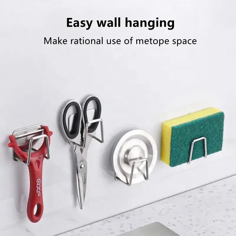 

Стеллажи для кухонных губок, самоклеящиеся губки для раковины, держатели для сушилки для слива, аксессуары для кухонной мойки, дропшиппинг, нержавеющая сталь