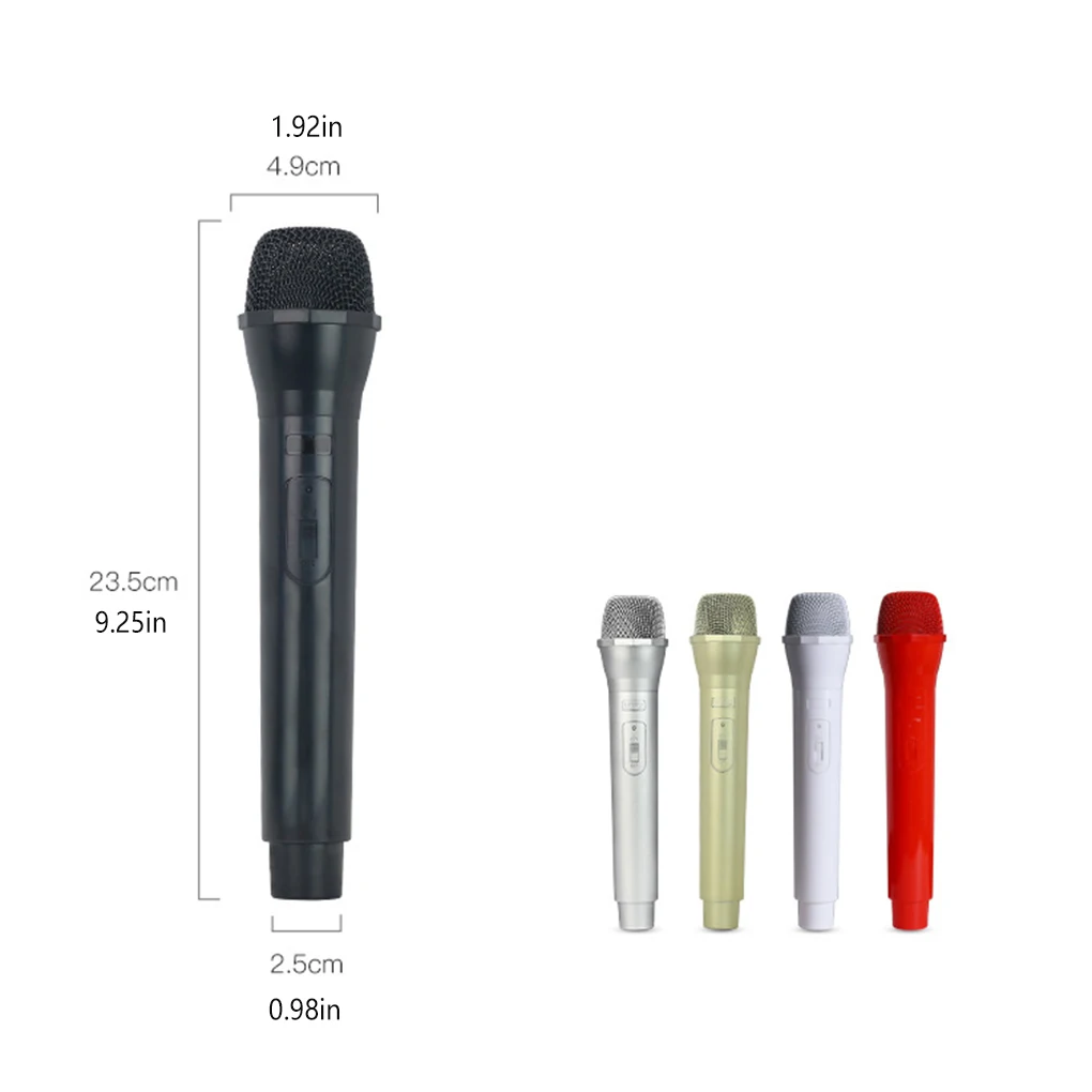 Artificial Handheld Microphone Simulation Fake Mic Prop Toy Festival 1PC Fake Plastic Mic