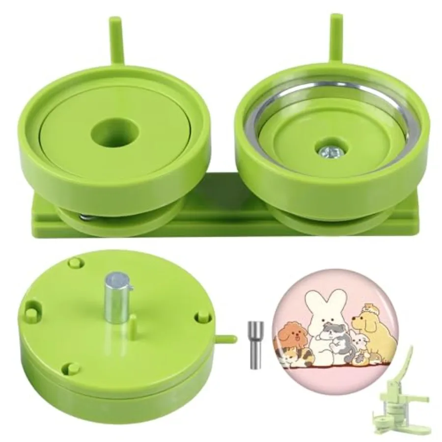 

Button Maker Mold 3 inch/75mm Interchangeable Die Mold Button Maker Mold Suitable for Slide Button Press Machines Pin Maker Mac