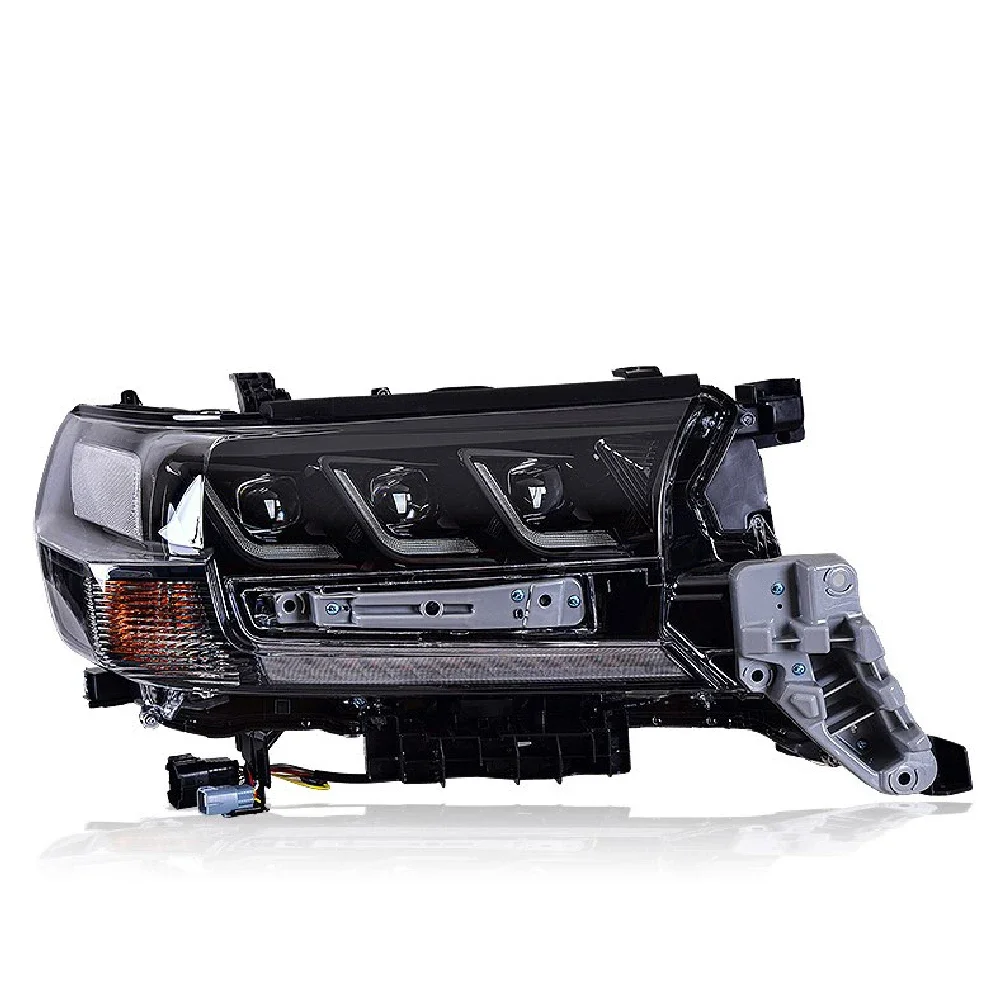 

Wholesale Factory Price Outlet Headlight Full Version Modified Headlight Triple Eyes Body Kit for Toyota Land Cruiser200 2016
