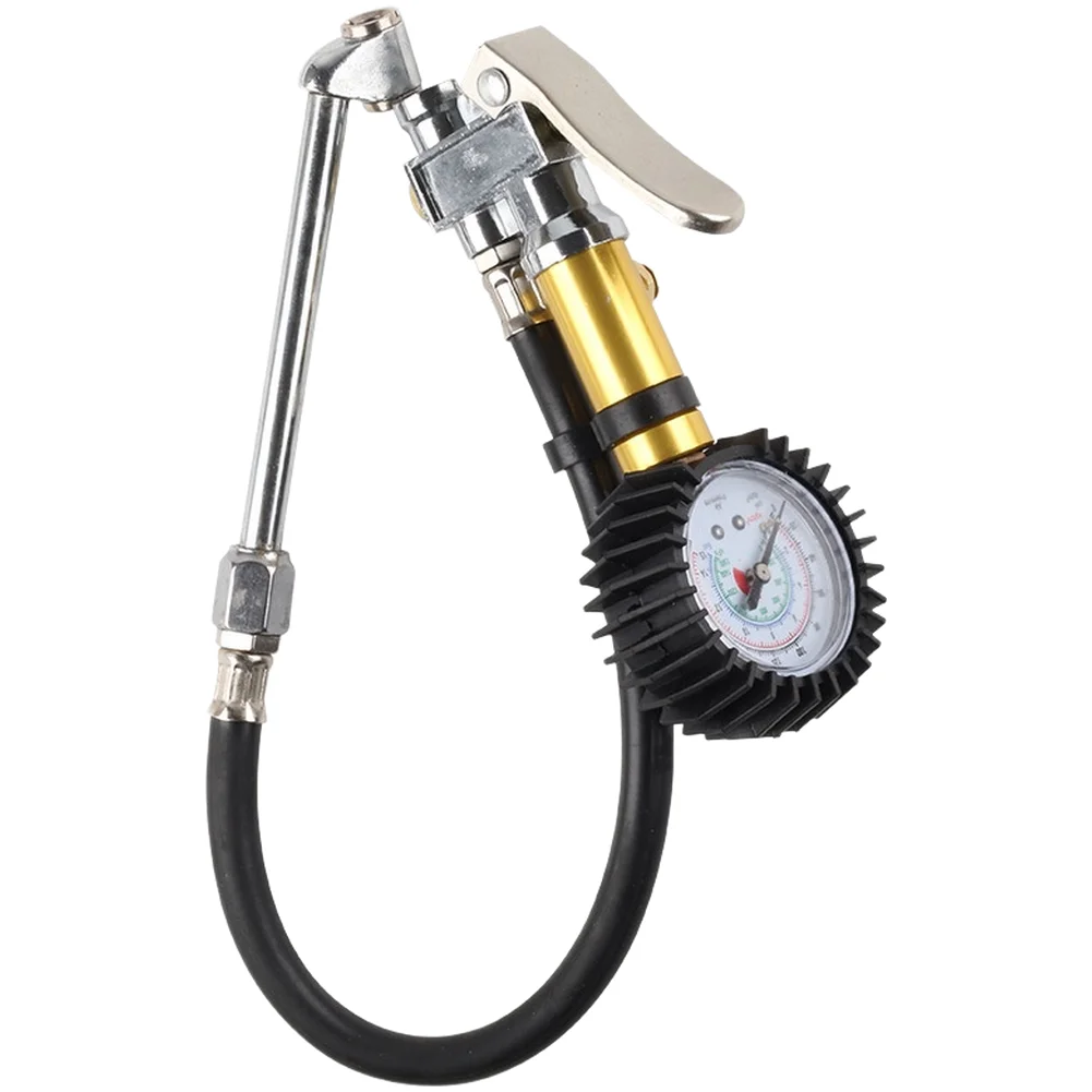 Automotive Tire Pressure Gauge Insert Rod Type 0 to 220 PSI Zinc Alloy Construction for Tire Inflation Deflation and Monitoring
