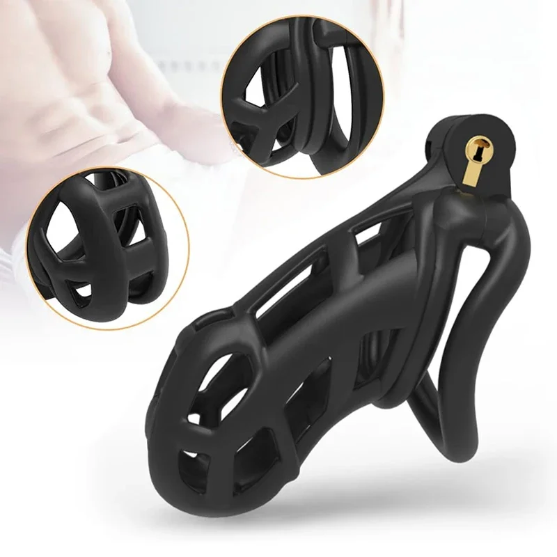 

Male Chastity Cage Cock Restraint To Prevent Derailment Penis Lock Ring Bdsm Sex Toy Dick Chastity Device Suitable For Adult Men