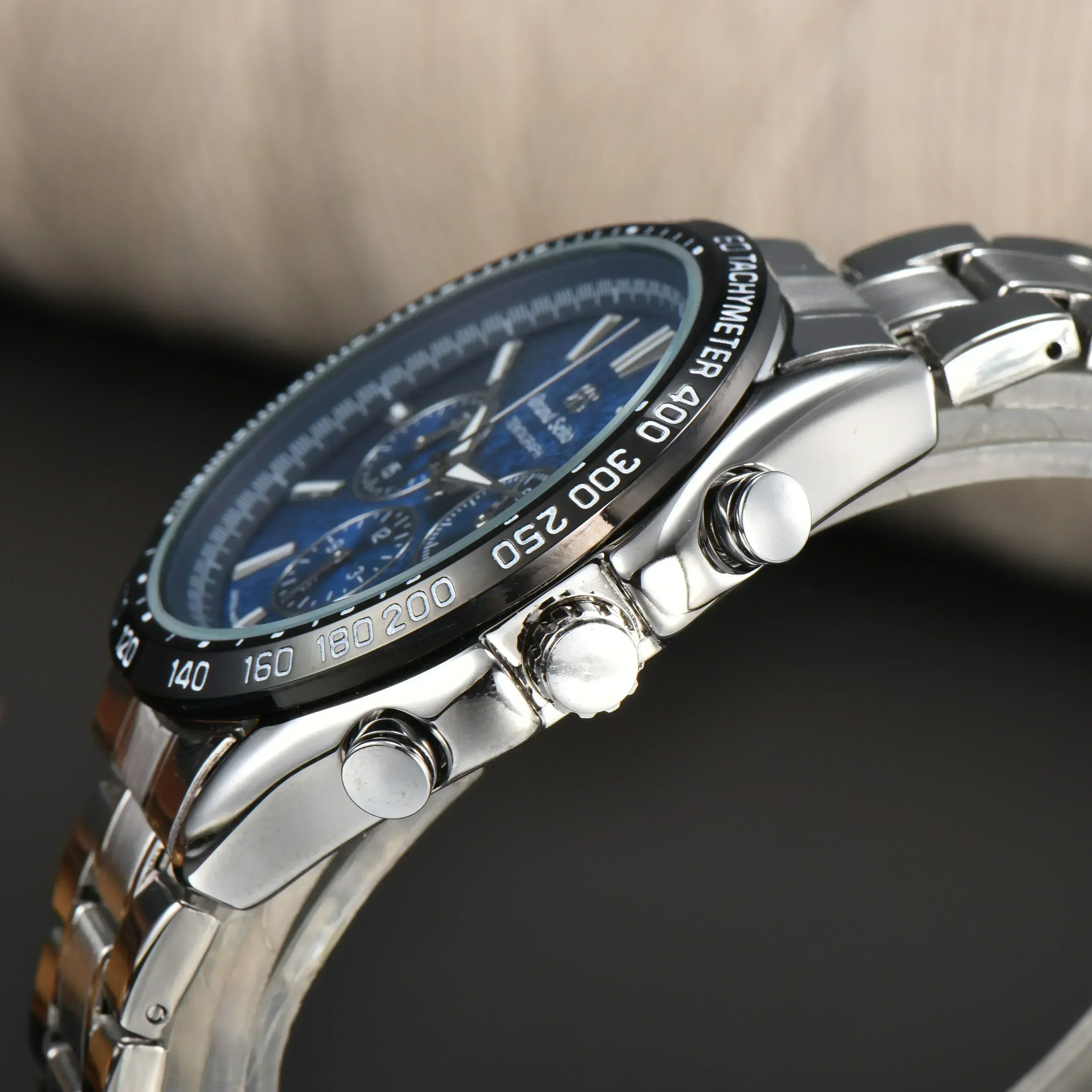 New  Watch for Men Luxury Brand Grand---Seiko SLGC001G Tentagraph Evolution 9 Collection Steel Strap Chronograph