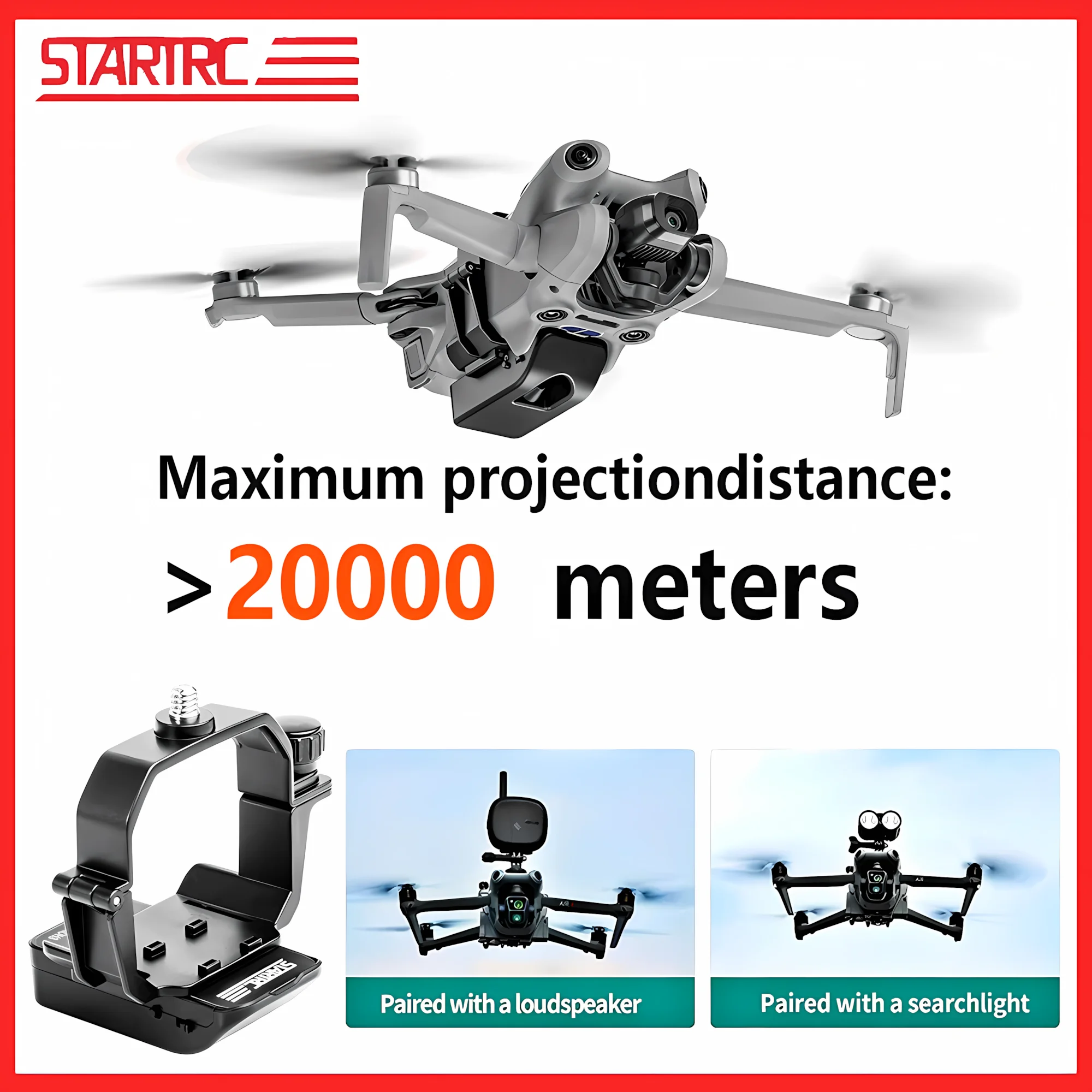 

STARTRC Drone Airdrop Payload Release System for DJI Mini 4 Pro/4K Fishing Bait Delivery Wedding Proposal Rescue Accessories​