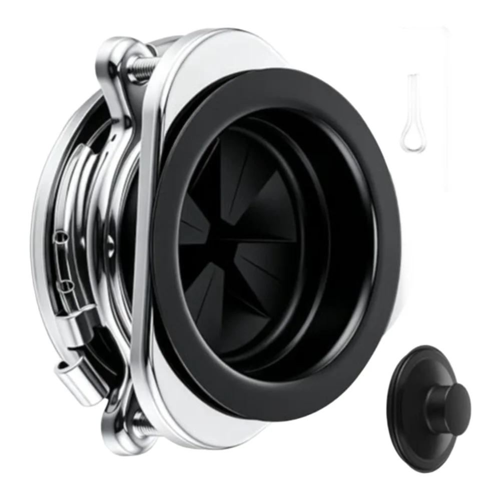 Garbage Disposal Flange Kit with For Splash Guard and Stopper for Reduced Water For Splash and Lower Noise Levels