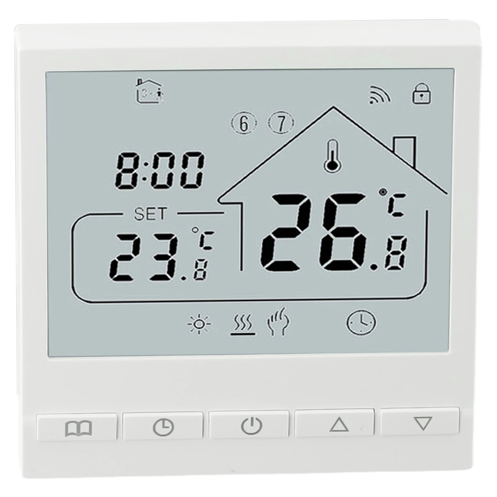 Temperature Control at Your Fingertips  Programmable Floor Thermostat  Wide Measuring Range  User Friendly Interface