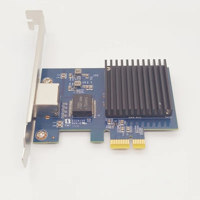 Realtek8127(PXE) 다중 기가비트 네트워크 속도용 1 포트 PCIe 10G 이더넷 네트워크 카드 10G NIC PCIe4.0-1X 10G RJ45 Lan 카드