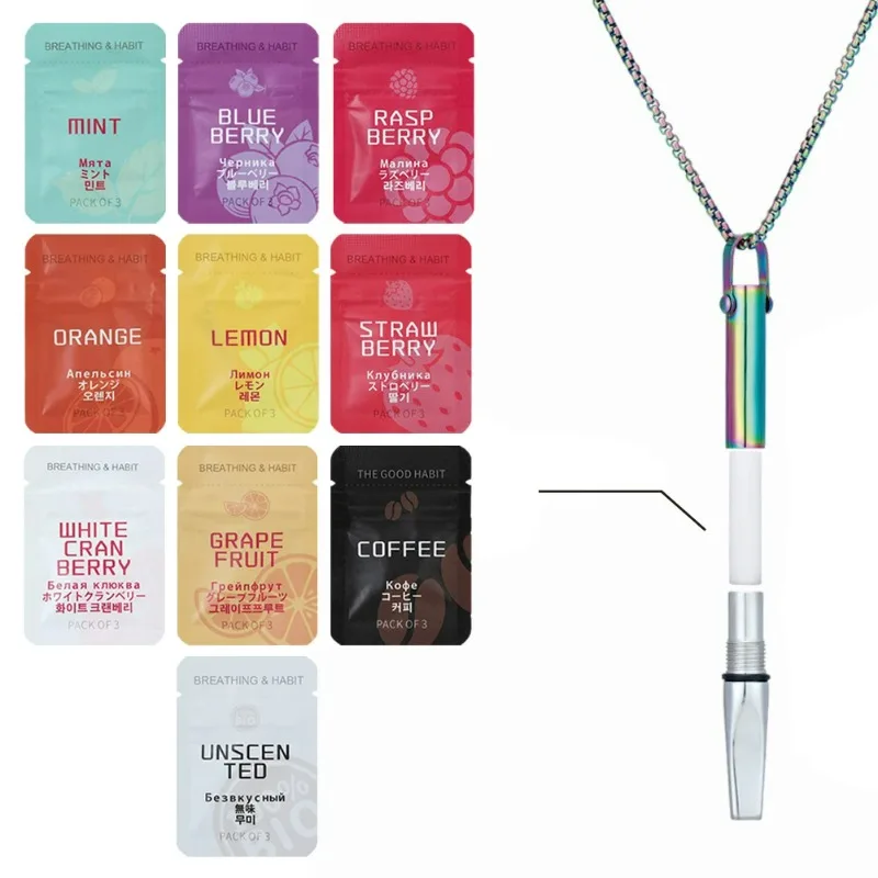 【Assisted Smoking Cessation】Portable Smoking Cessation Wand Necklace To Relieve Smoking Addiction Pressure Reducing Respirator