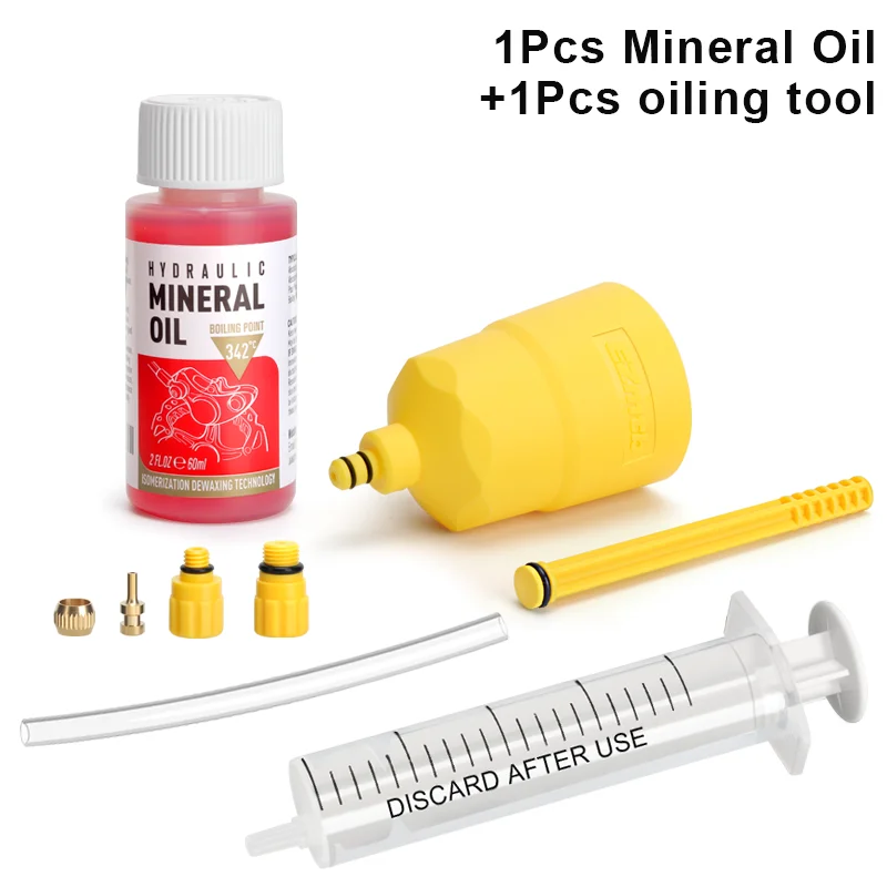 Fietsrem Minerale Olie 60ML Fietsremolie Ontluchtingsset Tool Voor Shimano Hydraulische Schijfrem Ontluchtingstool Fietsen Reparatie Tools
