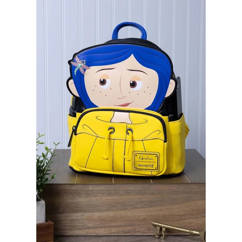 Loungefly Laika Coraline Raincoat Cosplay Womens Double Strap Shoulder Bag Purse