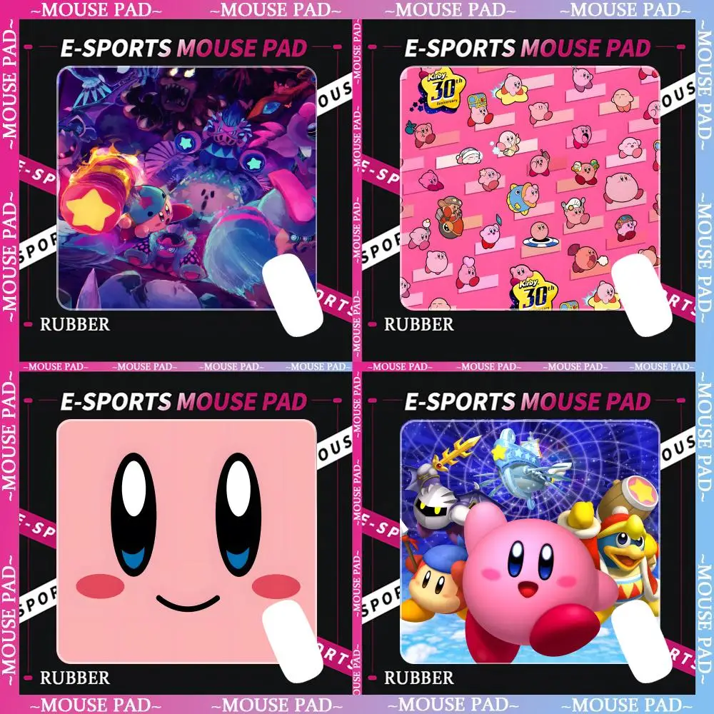 S-star K-Kirbys cute design ins Mouse Pad Rubber Small mouse pad CSGOs desktop computer office keyboard e-sports ROGs game