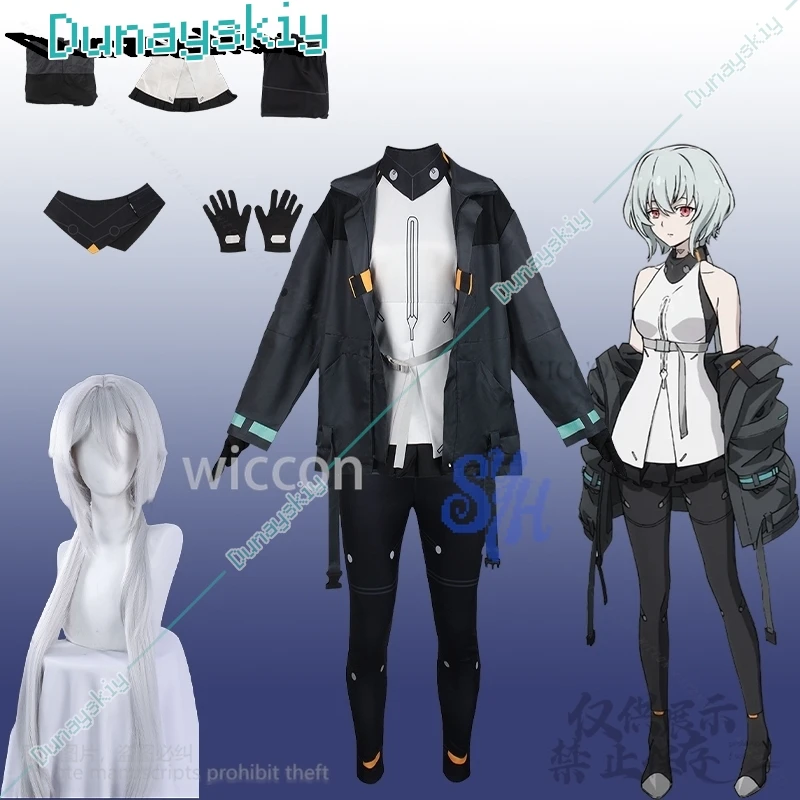 نوير تأثيري Synduality أنيمي زي فاسق معطف أسود السراويل Y2K الفتيات أزياء الهالوين عيد الميلاد كرنفال حزب كوس مخصصة #1