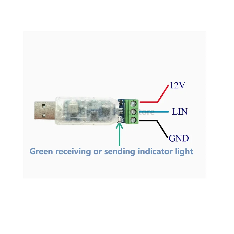 LIN bus analysis controller/USB to LIN debugger/LIN bus analyzer