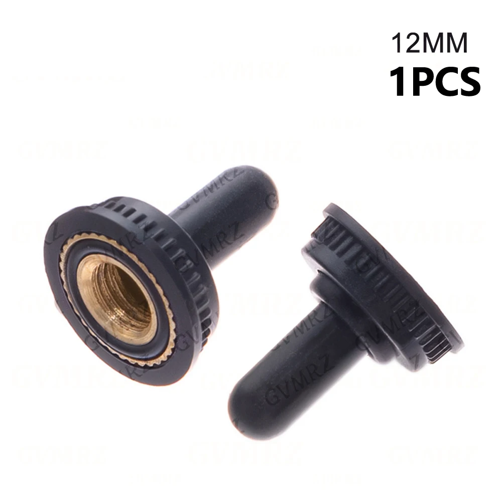 1/2/5/10PCS 12MM 6MM Toggle Switch Waterproof Rubber Resistance Cover Dust Cap Boot Black Tarpaulin 12MM 6MM