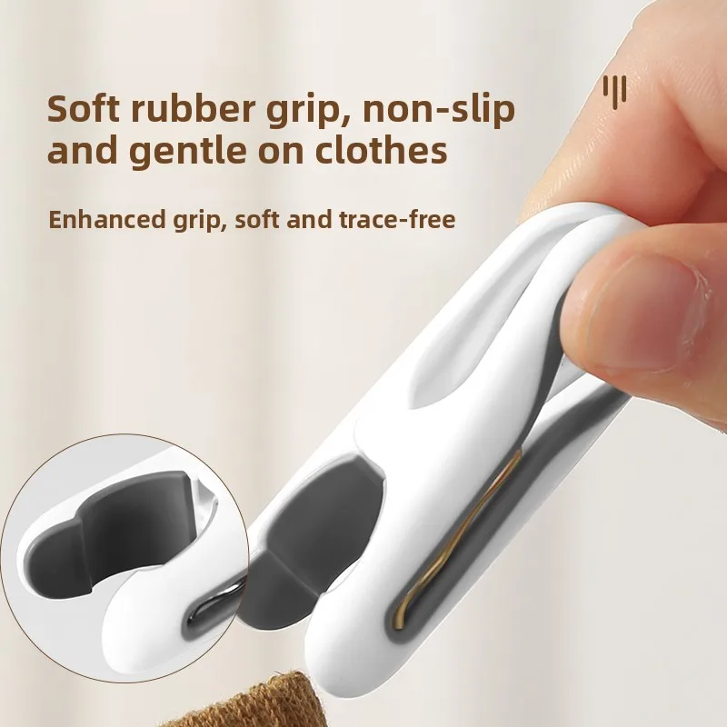 رف تجفيف الملابس من وينلي بدون آثار، مقاوم للرياح، متعدد الوظائف، مع مشابك بلاستيكية لتجفيف المناشف والملاءات، مشابك صغيرة لل... #5