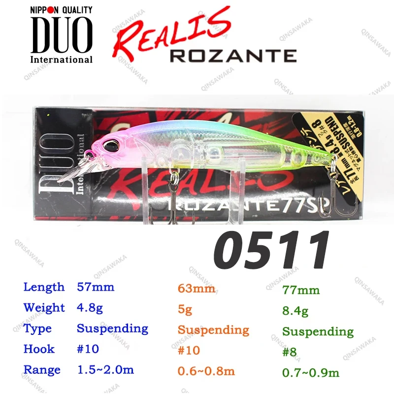 Original Made In Japan DUO REALIS ROZANTE 77SP 8.4g / ROZANTE 63SP