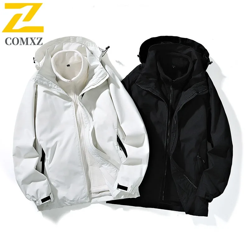 سترة شتوية جديدة للرجال من COMXZ مريحة للتزلج في الهواء الطلق سترة سميكة ودافئة على طراز الشارع الحضري سترة واقية خفيفة الوزن ومقاومة للبرد #1