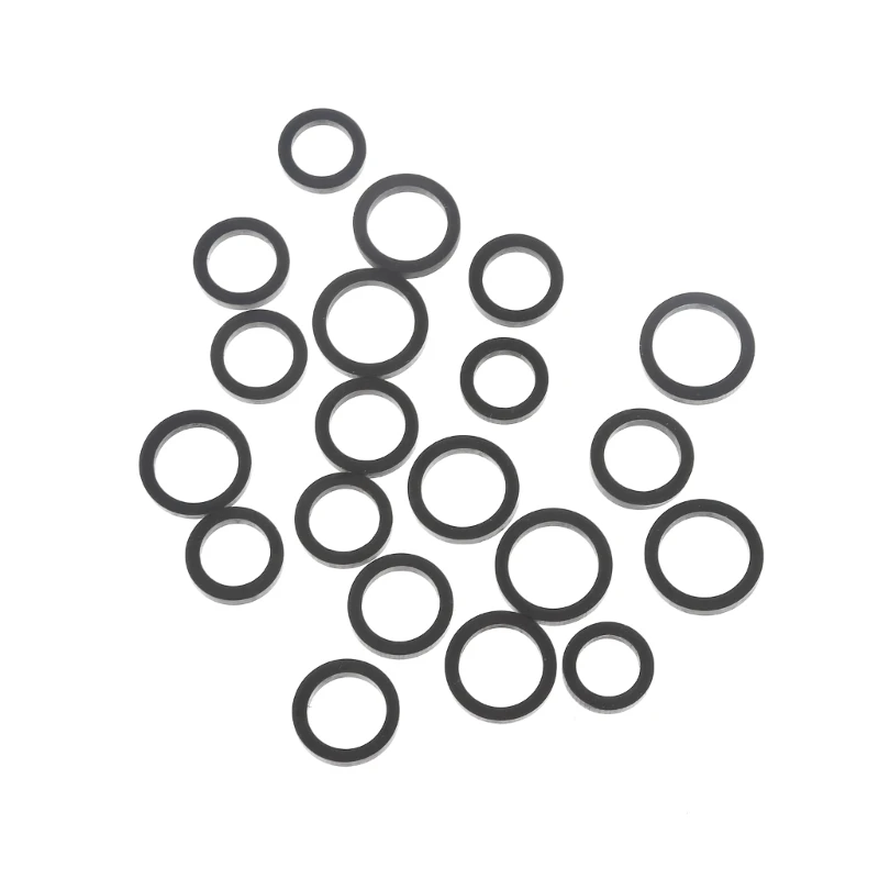 20PCS Mixed Idle Wheel Belt Loop Idler Pulley Rubber Ring For Cassette Deck Tape Recorder Audio-Stereo Player
