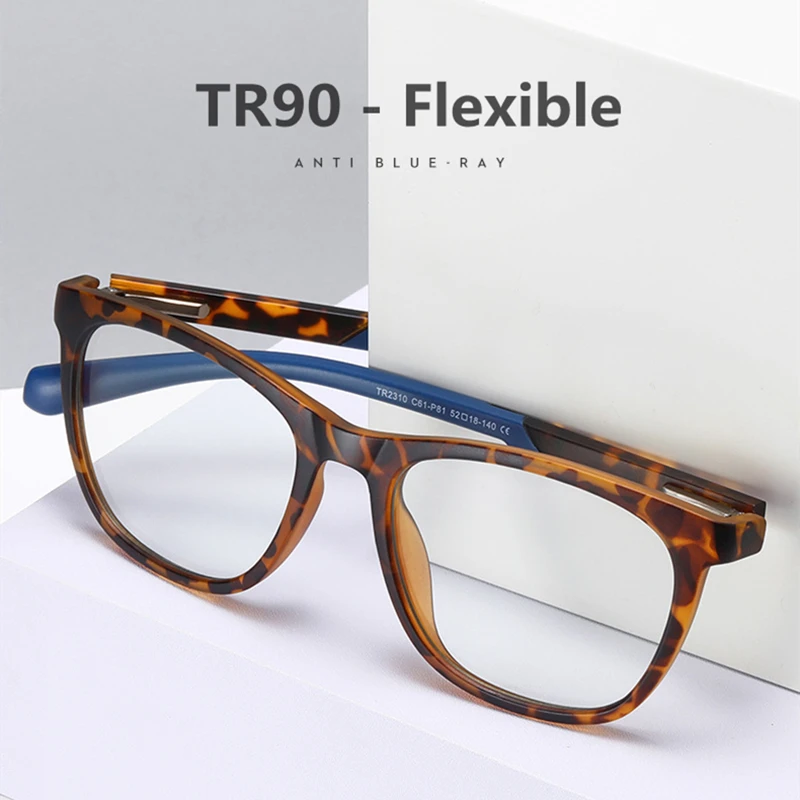 

Retro TR90 Anti Blue Light Reading Glasses Computer Goggles Eyewear Photochromic Eye Protection Eyeglasses Women and Men Unisex