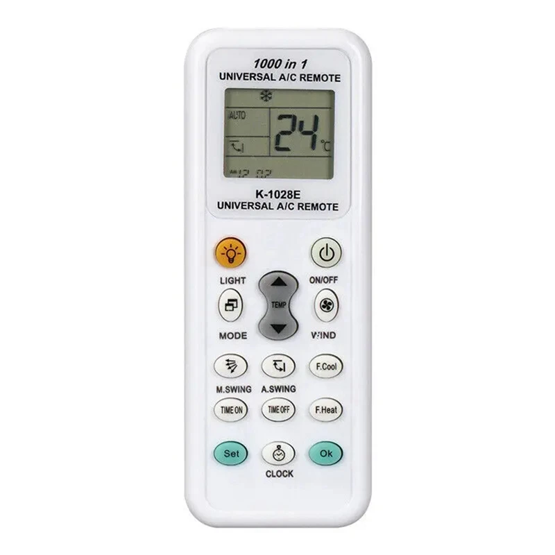 K1028E 1000 In 1 Universal Remote Control LCD Controller For Air Conditioner Low Power Consumption Remote Controller