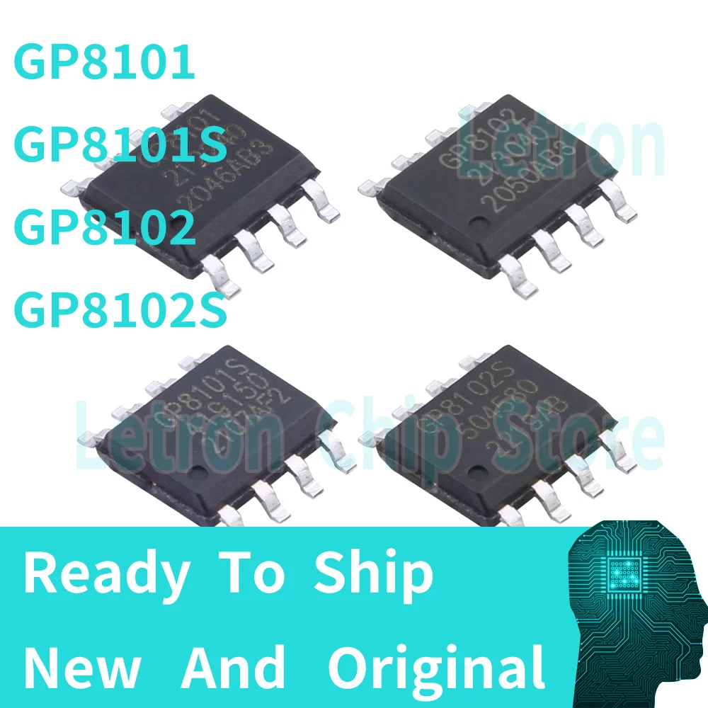 10pcs GP8101 GP8102 GP8101S GP8102S SOP8/ESOP8 New Original IC Chip PWM to Analog Converter GP8101-F50-N-SW