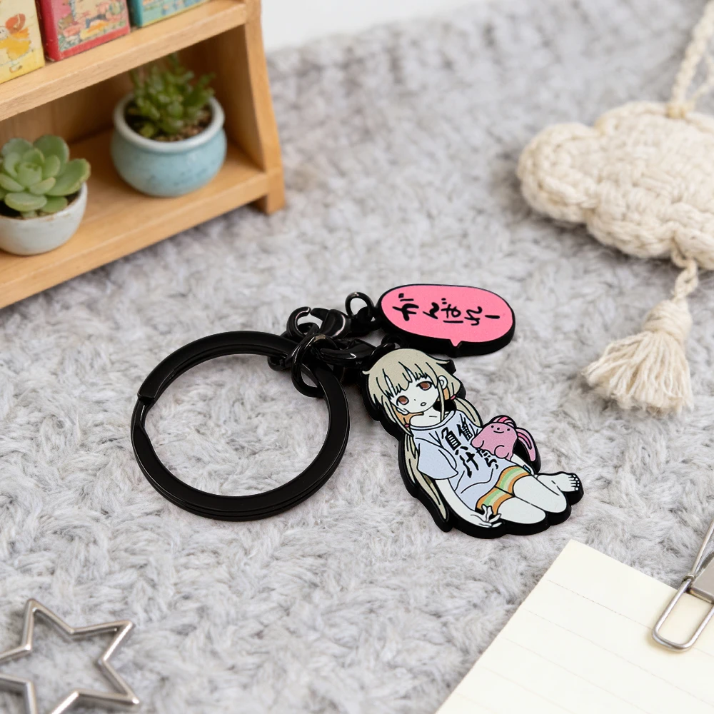 The Idolmaster Cinderella Girls Futaba Anzu Anime Schlüsselanhänger, niedlicher Slacker-Idol-Charakter, Accessoire, Spiel-Merchandise, Fan-Geschenk – Detail 7