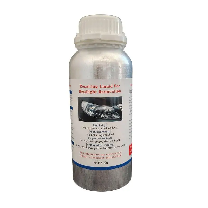 

Headlight Refurbishment Repair Fluid 800g Automatic Headlights Refresh Automatic Headlight Refresh High-Efficiency Car Headlight