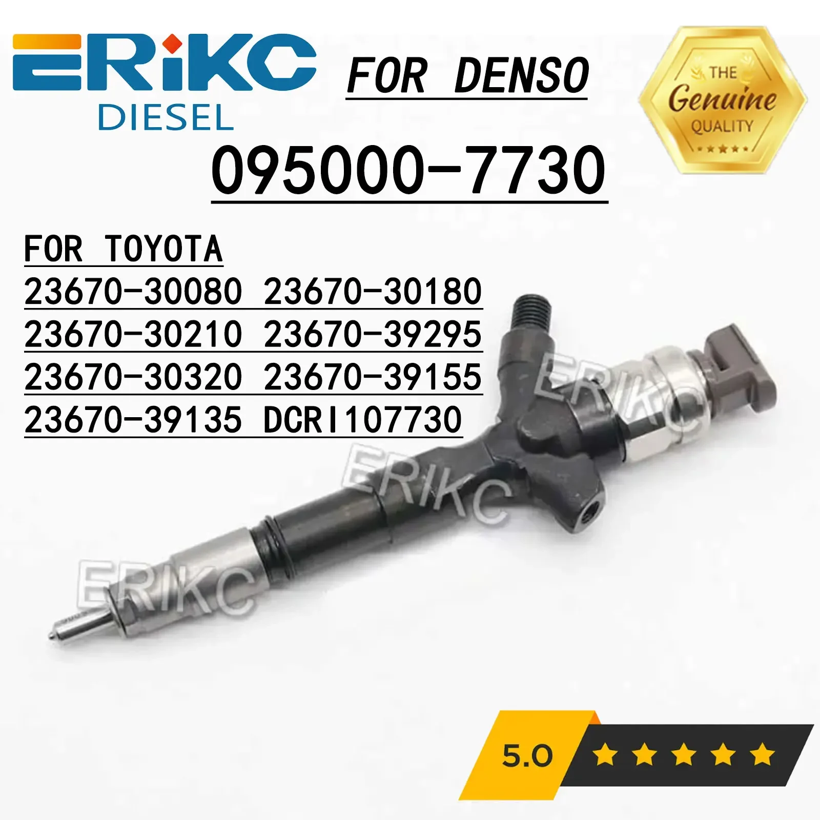 

095000-7731 095000-7730 095000-7732 Common Rail Diesel Injector 23670-30320 23670-39155 for Toyota Landcruiser Prado 3.0 D