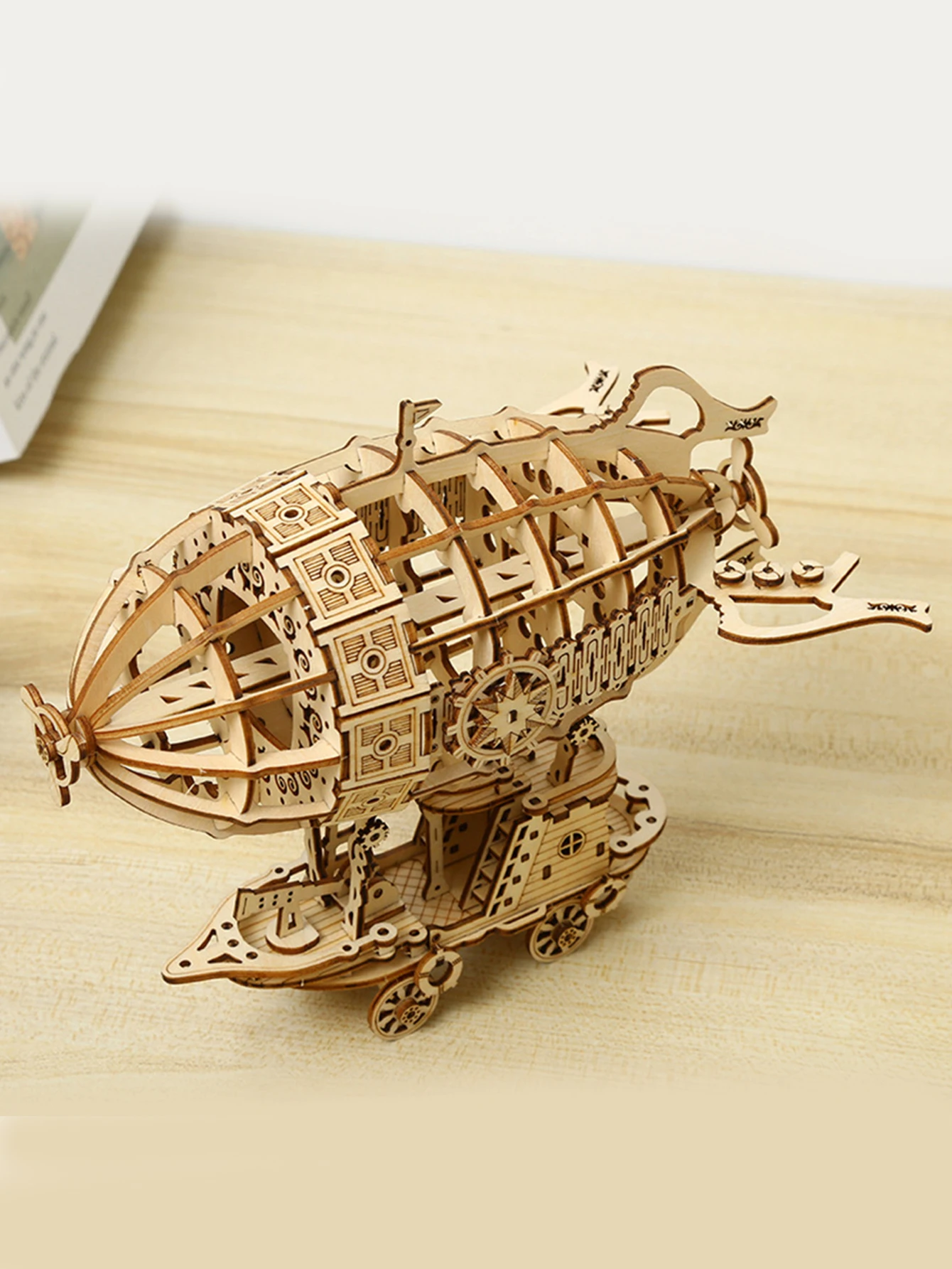 3D Wooden Puzzle Airship Model kits for Adults Model Building Kit  Brain Teaser for Adults to Build Hand Craft Mechanical