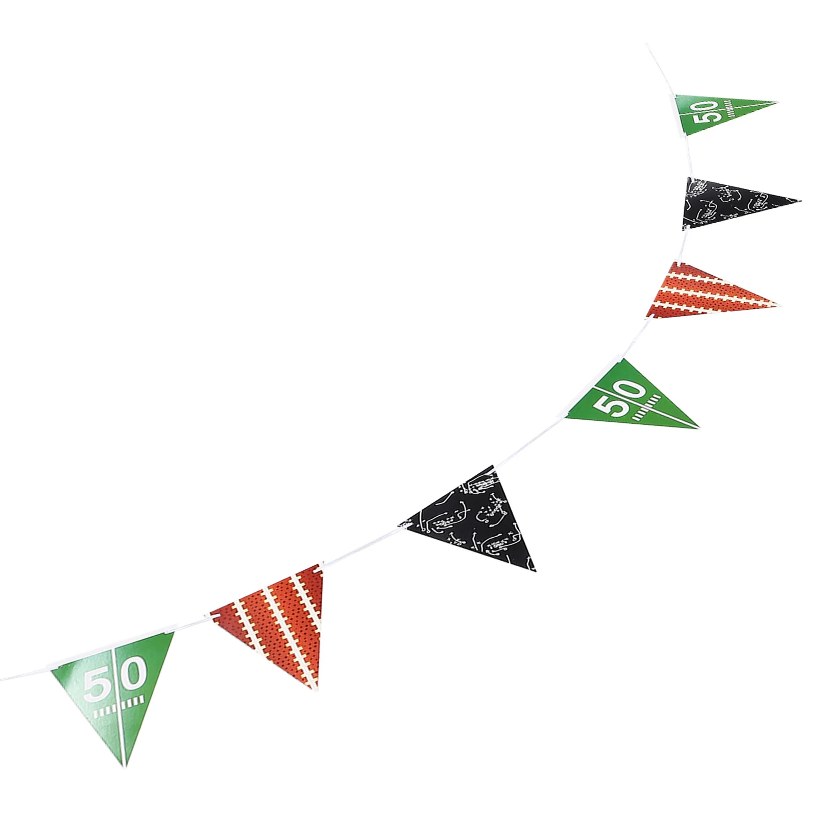 

1Pcs Football Party Pennant American Football Theme Decorative Banner Triangle Flag Sports Garland Birthday Party Decoration